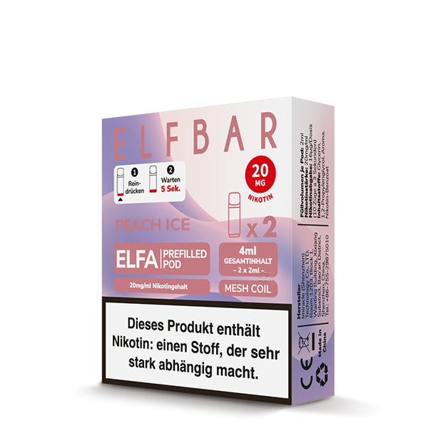 ELFBAR - ELFA Pod Juicy Peach Ice - Hype Trade GmbH B2B